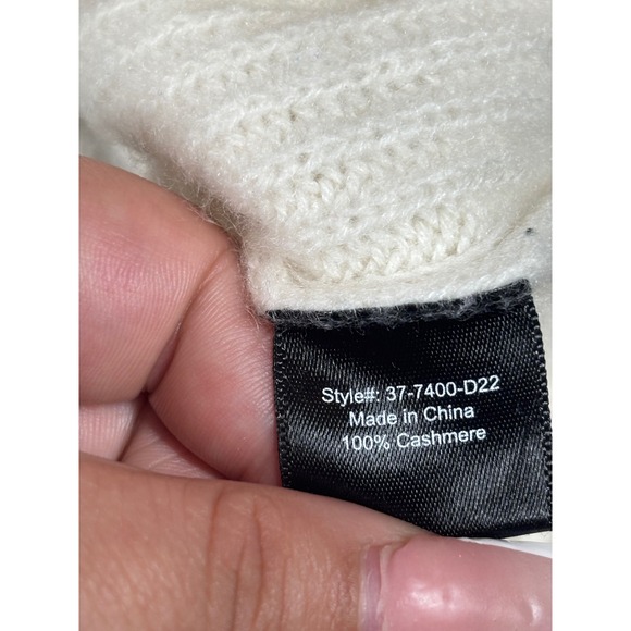 Jenni Kayne Cream Cashmere V Neck Button Front Cardigan Sweater Men's M - Picture 4 of 9